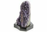 Amethyst Cluster With Wood Base - Uruguay #225956-2